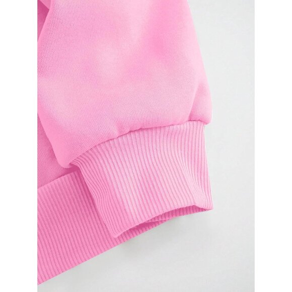 ⚡Women Pink New York 1898 Imported Graphic Crewneck Long Sleeve Sweatshirt - Picture 5 of 5